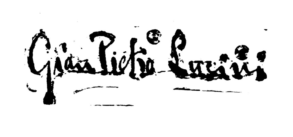 Autografo di Gian Pietro Lucini
