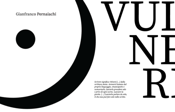 [dia•foria #39 – Gianfranco Pernaiachi- Vulneri